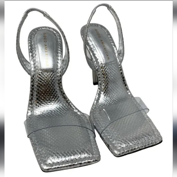 Good american silver snake heels - Picture 2 of 10